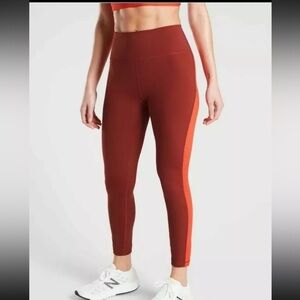 Athleta Ultimate Colorblock Laser Cut 7/8 Tight Supersonic S Small
